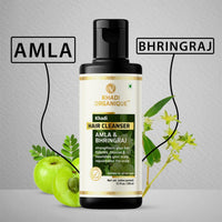 Khadi Organique Amla & Bhringraj Hair Cleanser 210 ml