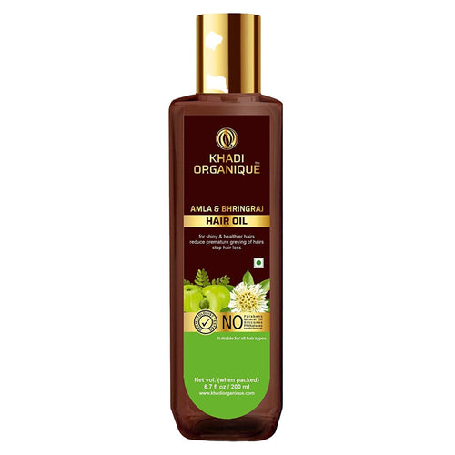 Khadi Organique Amla & Bhringraj Hair Oil 200 ml