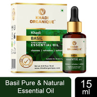 Khadi Organique Basil Essential Oil 15 ml