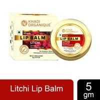 Khadi Organique Litchi Lip Balm Suitable For Dry or Chapped Lips 5 gm