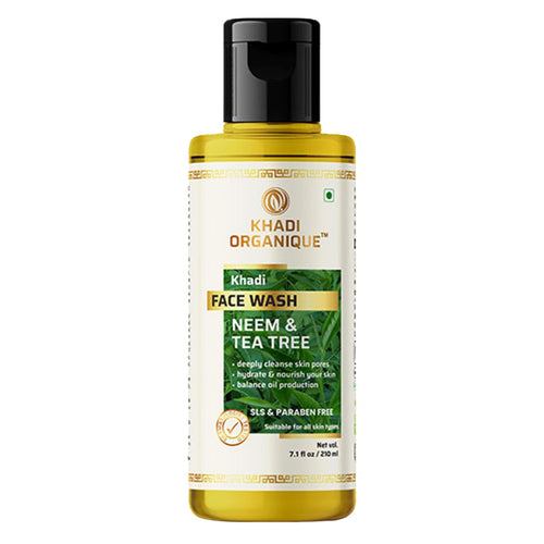 Khadi Organique Neem & Tea Tree Face Wash 210 ml