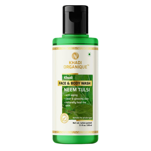 Khadi Organique Neem Tulsi Face & Body Wash 210 ml