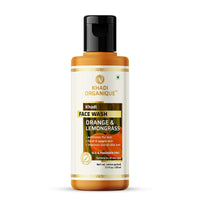 Khadi Organique Orange & Lemongrass Natural Face Wash 210 ml