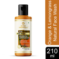 Khadi Organique Orange & Lemongrass Natural Face Wash 210 ml