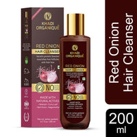 Khadi Organique Red Onion Hair Cleanser With Keratin Protein Booster