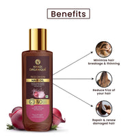 Khadi Organique Red Onion Hair Oil With Keratin Protein Booster 100 ml