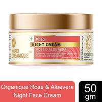 Khadi Organique Night Cream With Rose & Aloe Vera 50 gm