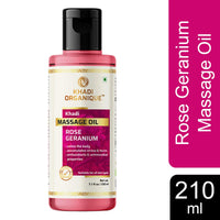 Khadi Organique Rose Geranium Massage Oil 210 ml