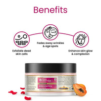 Khadi Organique Rose & Papaya Face Scrub 50 gm
