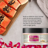 Khadi Organique Rose & Papaya Face Scrub 50 gm