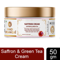 Khadi Organique Saffron & Green Tea Cream 50 gm