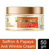 Khadi Organique Anti Wrinkle Cream With Saffron & Papaya 50 gm
