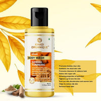 Khadi Organique Sandal & Turmeric Body Wash 210 ml