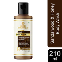 Khadi Organique Sandalwood & Honey Body Wash 210 ml