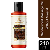 Khadi Organique Sandalwood Massage Oil 210 ml