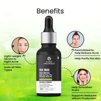 Khadi Organique Tea Tree Face Serum With Tea Tree 1% & Salicylic Acid 2% 30 ml