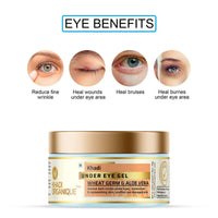 Khadi Organique Under Eye Gel With Wheat Germ and Aloe Vera 50 gm