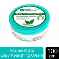 Khadi Organique Daily Nourishing Cream With Shea Butter & Vitamin A & E 100 gm