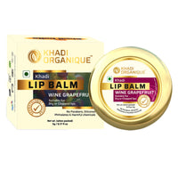 Khadi Organique Wine Grapefruit Lip Balm Suitable For Dry or Chapped Lips 5 gm