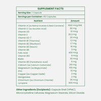 Leeforia Multivitamin for Men 60 Veg Capsules | Zinc, Magnesium, Vitamins B, C, A & E | Energy, Immunity & Overall Wellness