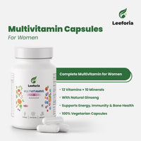 Leeforia Women’s Multivitamin 60 Capsules | Plant-Based with Biotin, Zinc, Vitamin C & D3 | Immunity, Hair, Skin & Bone Support
