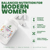 Leeforia Women’s Multivitamin 60 Capsules | Plant-Based with Biotin, Zinc, Vitamin C & D3 | Immunity, Hair, Skin & Bone Support