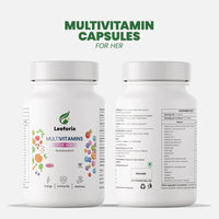 Leeforia Women’s Multivitamin 60 Capsules | Plant-Based with Biotin, Zinc, Vitamin C & D3 | Immunity, Hair, Skin & Bone Support