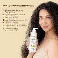 La Pink Lemon Ginger Shampoo with White Haldi to Control Dandruff & Soothe Itchy Scalp 250 ml
