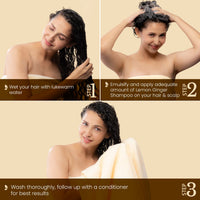 La Pink Lemon Ginger Shampoo with White Haldi to Control Dandruff & Soothe Itchy Scalp 250 ml