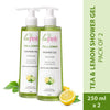 La Pink Tea & Lemon Shower Gel with White Haldi for Glowing and Refreshing Skin Pack of 2