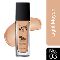Lyon Beauty USA Fit And Glow Foundation 03 Light Moyen 30 ml