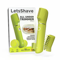 LetsShave All Under Trimmer Pro for Women, Bikini & Private Area Trimmer, Skin-Safe Gold Titanium Blades, 90Min Runtime, Waterproof Body Groomer
