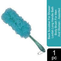 Majestique Long Handle Bath Loofah Assorted 1 Piece