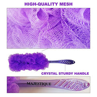 Majestique Long Handle Bath Loofah Assorted 1 Piece