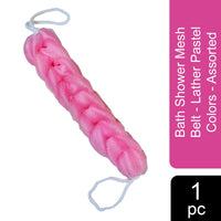 Majestique Mesh Bath Belt Shower Sponge Assorted 1 Piece