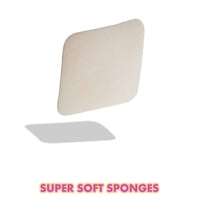 Majestique Facial Cleansing Sponges for Skin Cleaning, Makeup Removal 4 Pieces
