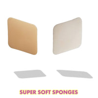 Majestique Facial Cleansing Sponges for Skin Cleaning, Makeup Removal 4 Pieces