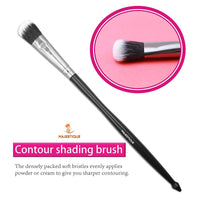 Majestique Tri Makeup Brush Set with Pouch Kit