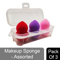 Majestique Beauty Blender Sponge Set With Case 3 Pieces