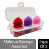 Majestique Beauty Blender Sponge Set With Case 3 Pieces