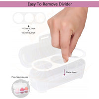 Majestique Beauty Blender Sponge Set With Case 3 Pieces