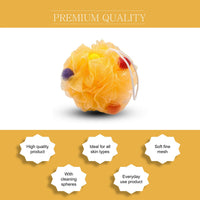 Majestique Loofah With Active Spheres Mesh Shower Sponge Assorted 1 Piece