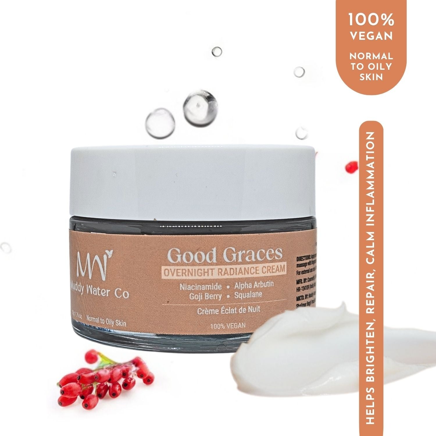 MUDDY WATER CO Good Graces - Overnight Radiance Cream - 1