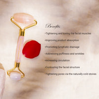 Mystique Earth Rose Quartz Roller 1 Piece