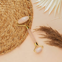 Mystique Earth Rose Quartz Roller 1 Piece