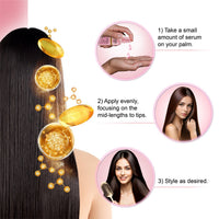 Nashi Camellia Seed Oil Hair Serum for Men & Women, Nourishes, Strengthens Hair, Improves Shine & Scalp Health (100ml)