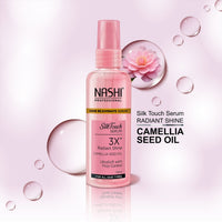 Nashi Camellia Seed Oil Hair Serum for Men & Women, Nourishes, Strengthens Hair, Improves Shine & Scalp Health (100ml)