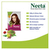 Neeta Hair Color Powder Natural Brown 15g with Herbs for Smooth Silky Hair