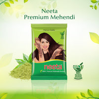 Neeta Henna Powder Pack of 1 - Natural Herbs, Ammonia-Free Hair , 250g 100% Natural Mehendi Powder
