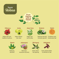 Neeta Pure Henna 9 Herbs Natural Hair Color 150g / 5.29 oz